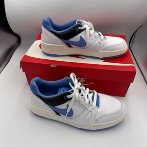 Nike Men's Nike Full Force Low Blue White Baseball Size 10 Sneakers